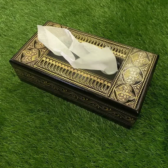 golden tissue box