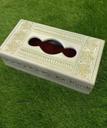 white tissue box