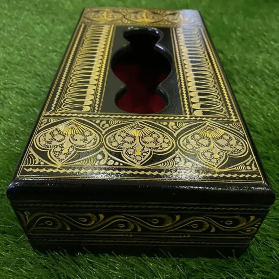 golden tissue box naqshi art