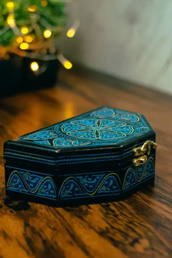 Nakshi Jewellery Box Blue