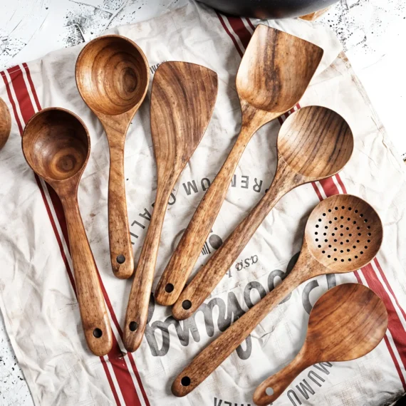 Wooden Cooking Spoon Set