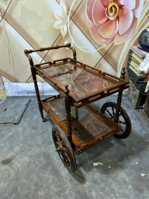 Solid Wood Tea Trolley