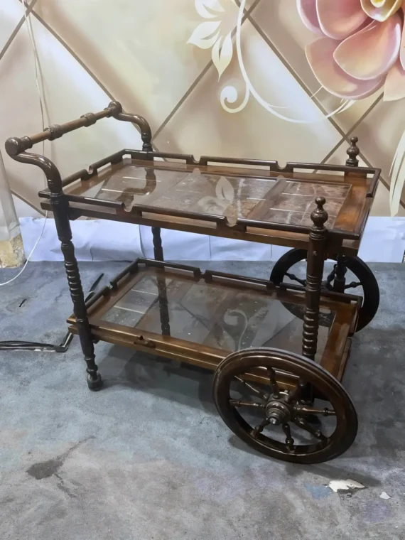 Solid Wood Tea Trolley