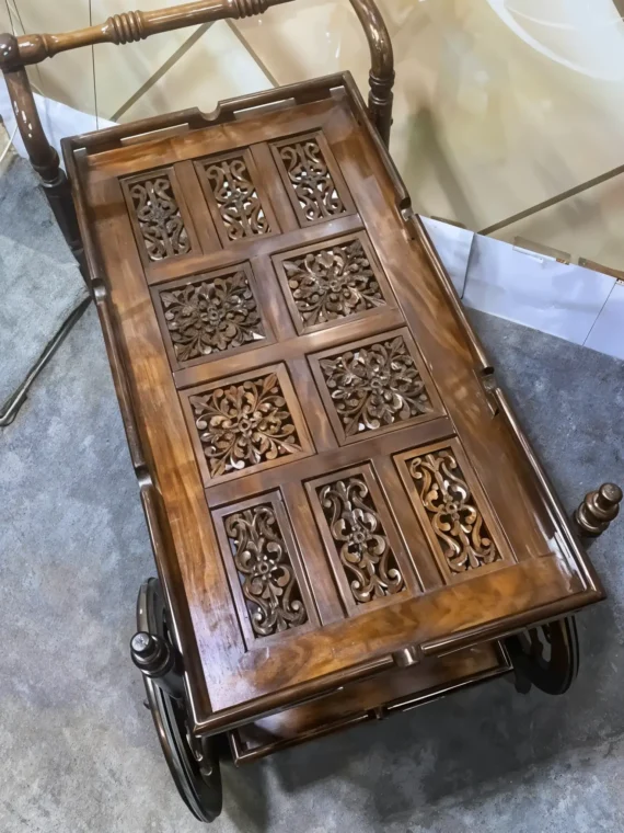 Solid Wood Tea Trolley