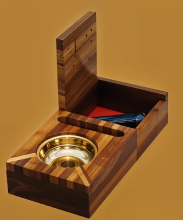 Handmade Wooden Ashtray 3 in 1