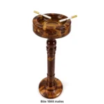 Wooden Ashtray Brass work with Stand
